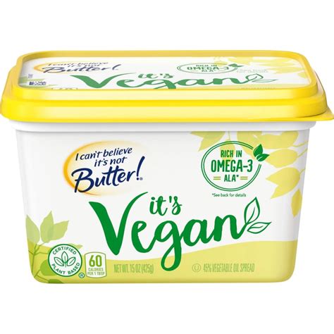 I Can't Believe It's Not Butter It's Vegan Vegetable Spread - Shop ...