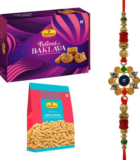 Haldiram's Nagpur Assorted Baklava Sweets 300g, SOYA Sticks 200g With ...