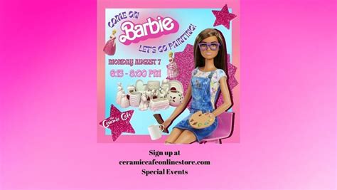Paint with Barbie, Ceramic Cafe, Overland Park, August 7 2023 ...