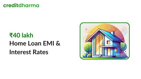 ₹40 lakh Home Loan: EMI, Interest Rate & Eligibility