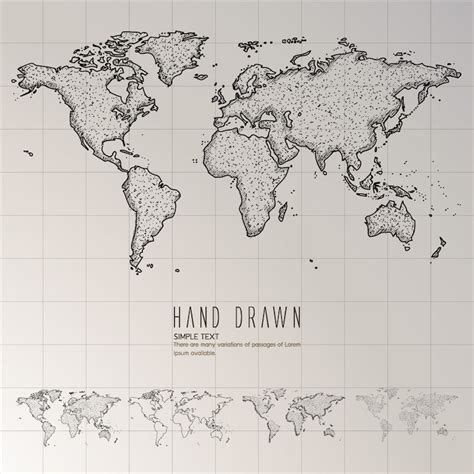World map sketch Images - Free Download on Freepik