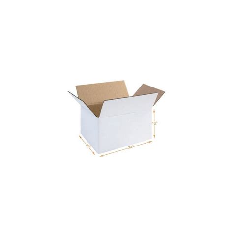 White Packing Boxes 5 Ply - 24X16X12 | White Corrugated Boxes