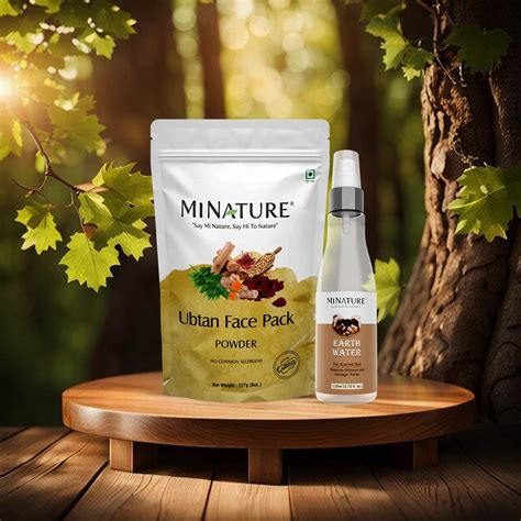 Ubtan Face Pack Powder & Earth Water Combo – minaturewellness