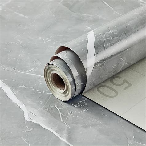 POVODA Bathroom Wallpaper Peel and Stick Desk Heat Resistant Waterproof ...