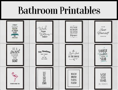 Free Printable Bathroom Sign | Perkins