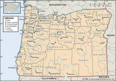 Oregon County Maps: Interactive History & Complete List