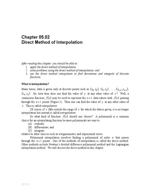 Image result for Direct Method for Linear Interpolation Code in Octave Solution