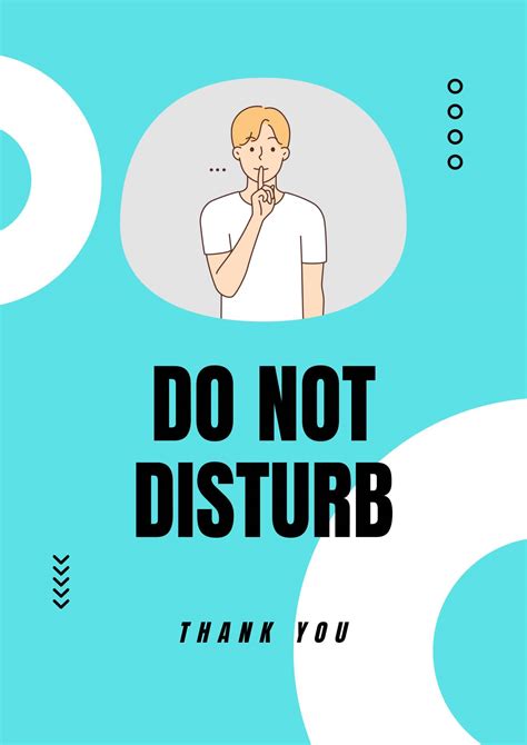 Free Printable Do Not Disturb Sign Templates [PDF, Word]