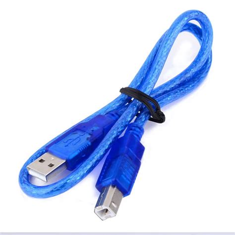 High-Quality USB 2.0 Type-A to Type-B Blue Cable for Arduino Uno, Mega ...