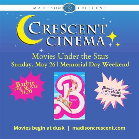 Crescent Cinema, Movies Under the Stars: The Barbie Movie, The ...