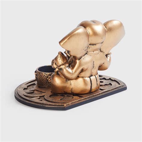 Buy Renaissance Polyresin Ganesha Figurine with T-Light Holder from ...