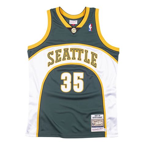 Mitchell & Ness x NBA Seattle Super Sonics 2007-08 Road Jerseys 'Kevin ...