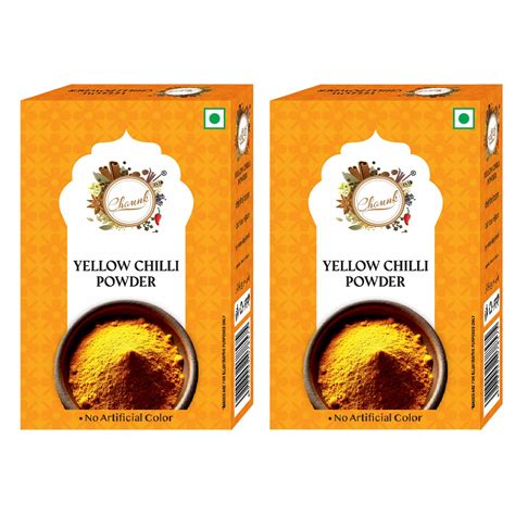 Chounk Yellow Mirch Powder - 200g (100g X 2) | Pure and Natural Peeli ...