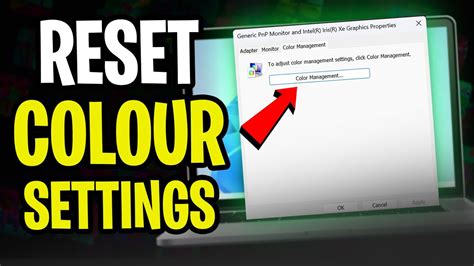 Image result for Reset Colors On Computer