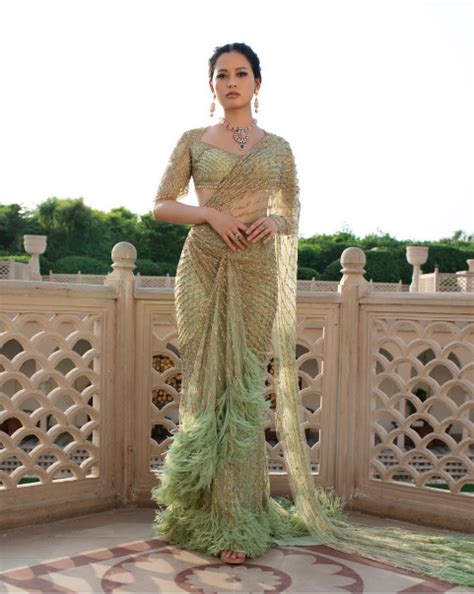 Constance evening gown featuring a thigh-high slit