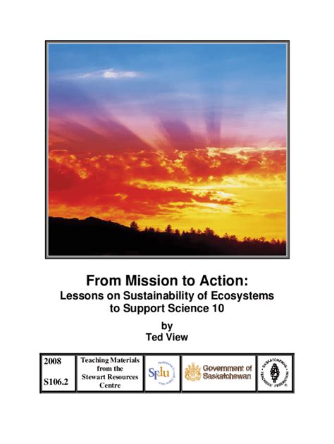 Fillable Online www.stf.sk.cafrunit-planFrom Mission to Action: Lessons ...