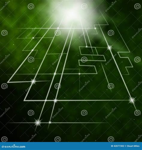 Laser Circuit Background Means Trendy Electrical Circuit Stock ...