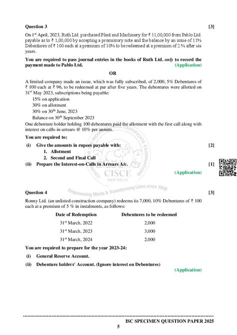 Image result for ISC Accounts Sample Paper Class 12 Sem 2