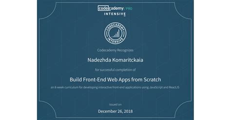 Image result for Codecademy Pro Intensive
