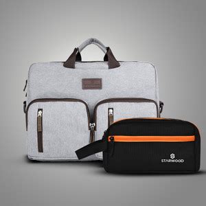 Starwood Stylish Steel Grey Backpack with Orange Handbag 30 L Laptop ...