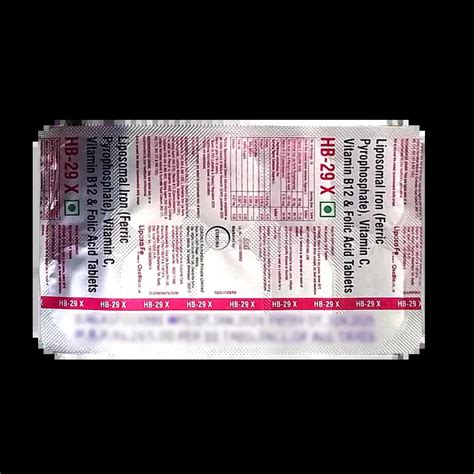 HB 29 X TABLET 10'S Price, Uses, Side Effects & Substitutes | Medkart