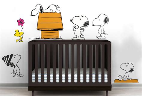 Rawpockets 'Snoopy Dog Story' Wall Sticker (PVC Vinyl, 1 cm x 80 cm x ...