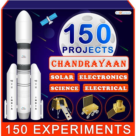 Buy Kit4Curious® Chandrayaan-3 Models and 150 Solar Electronic Science ...