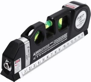 Techtest 680nm Laser Level Pro 8FT Cross Line Laser Ruler Measure ...