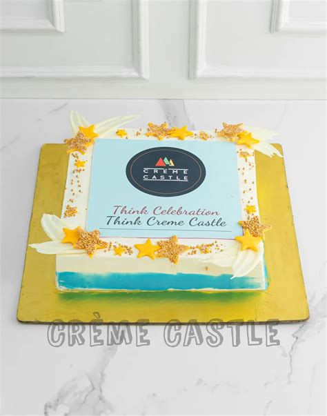 Classic Corporate Anniversary Cake – Creme Castle