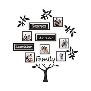 LADECOR Family Tree Collage Photo Frames for Wall Decor Set (Art_Deco ...
