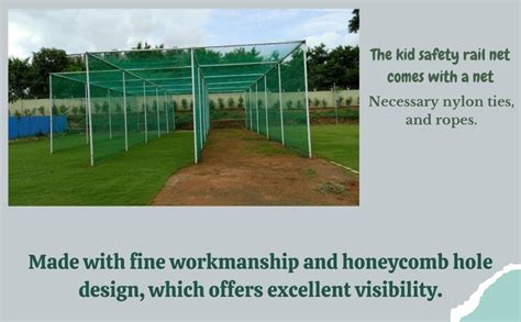 Essoti Monkey Net/Cricket Net/Children Safety net/Nylon 2 MM 30 Ply ...