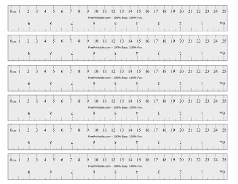 Printable Ruler With Centimeters - Printable Sight Words List