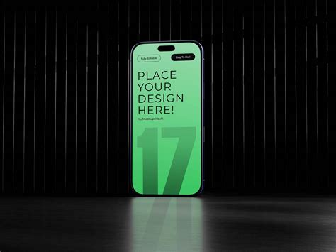 Free Midnight iPhone 17 Pro Mockup PSD - Good Mockups
