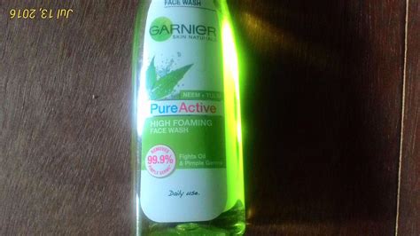 Garnier Skin Naturals Pure Active Neem and Tulsi Face Wash, 100g ...