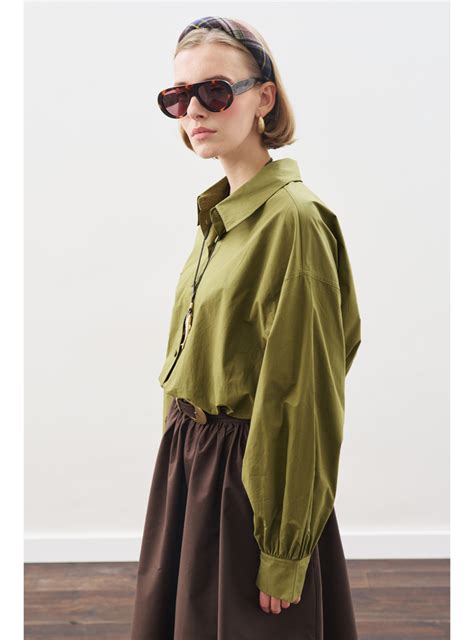 Olive Green - Blouses