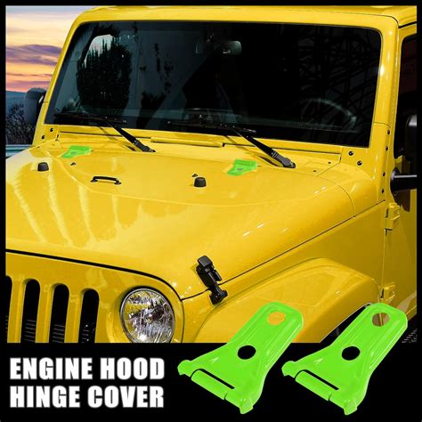 Buy X AUTOHAUX 2pcs Engine Hood Hinge Trim Cover Decor Accessories for ...