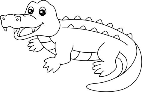Coloring Page Of Crocodile - Download Free Printable
