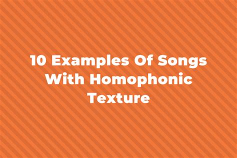 Image result for Homophony Music Examples