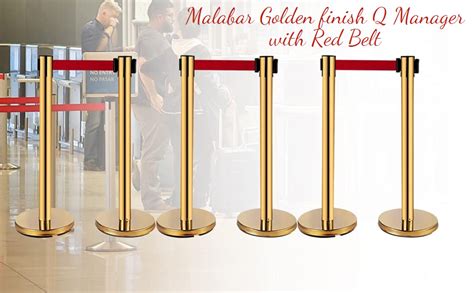Malabar Golden finish Q Manager with Red Belt, for ensuring Social ...