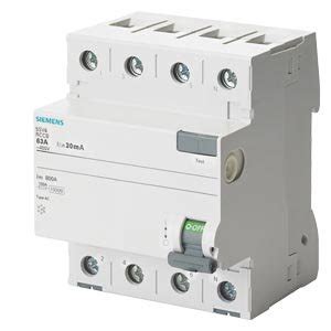 Siemens 80A 100mA 4-Pole RCCB/ELCB (5SV44470RC, 1-Piece) : Amazon.in ...
