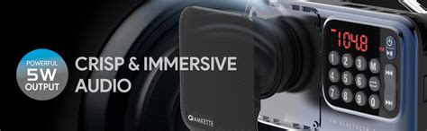 Amkette Pocket Mate FM Radio with Bluetooth Speaker - Type C Charging ...