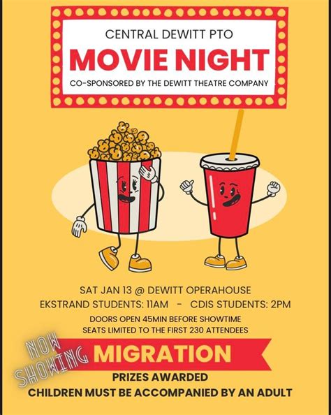 Movie Event sponsored by Central DeWitt PTO- Ekstrand Elementary ...