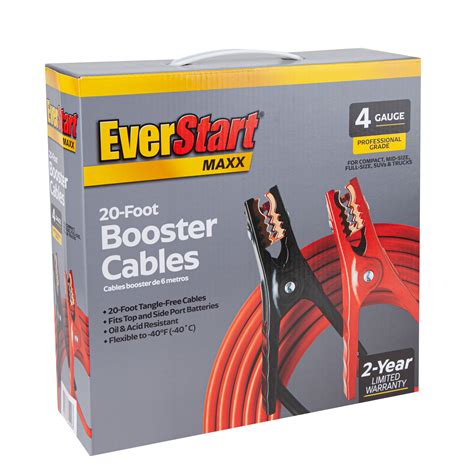 Walmart: EverStart , 20-Foot 4-Gauge Automotive Booster Jumper Cables ...