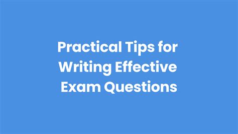 Image result for How to Make Good Exam Questions