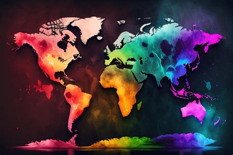World Map Imagem Colorful Image 的图像结果