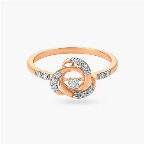 Radiant Rose Serenade Diamond Finger Ring