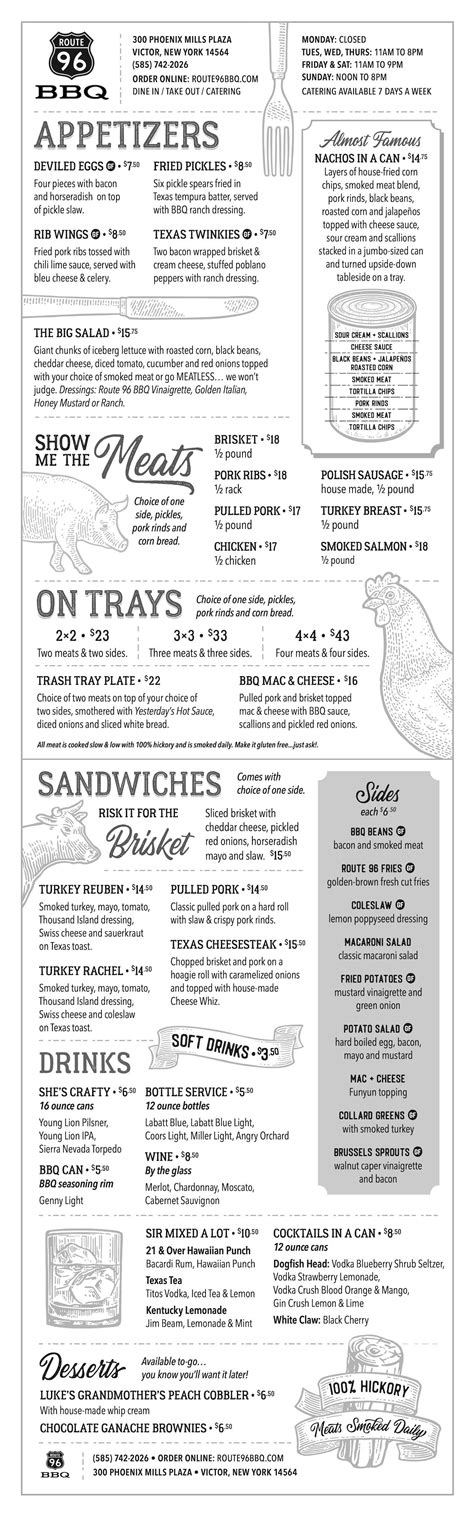 Menu | ROUTE 96 BBQ | TEXAS STYLE BBQ