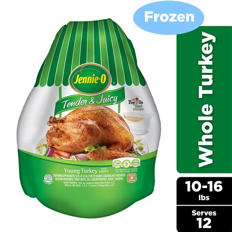 Jennie-O, Turkey, Frozen, Hen Young Whole Turkey, 10 – 16 lb – Walmart ...