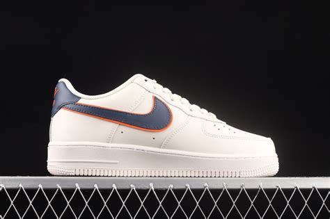 Nike Air Force 1 07 Low White Blue Orange Shoes BS8871-101 - Air Force ...