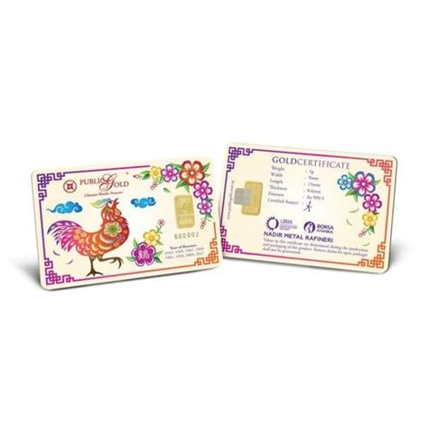 Jual Emas Public Gold Rooster Malaysia 1 gr - Jakarta Utara - Pamp ...